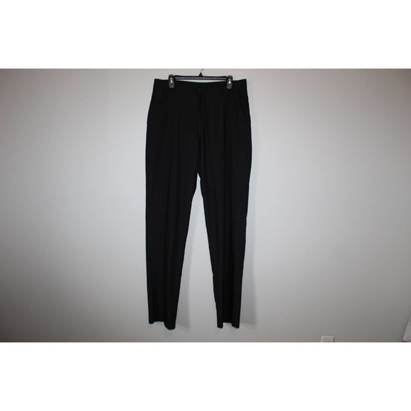 Adidas Climalite Flat Front Straight Golf Pants Black Men's Size 34 Tall H14602 - Picture 3 of 10